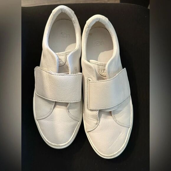 UGG Australia Neri Women's White Leather sneaker - Picture 1 of 5